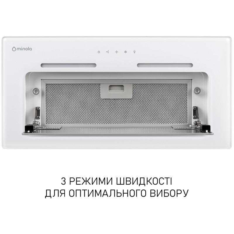 Minola HBI 6473 WH GLASS 800 Світлодіод