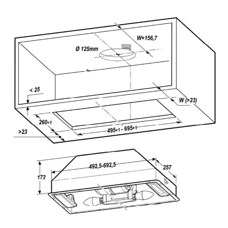 Витяжка Elica CT17 C BL/A/52