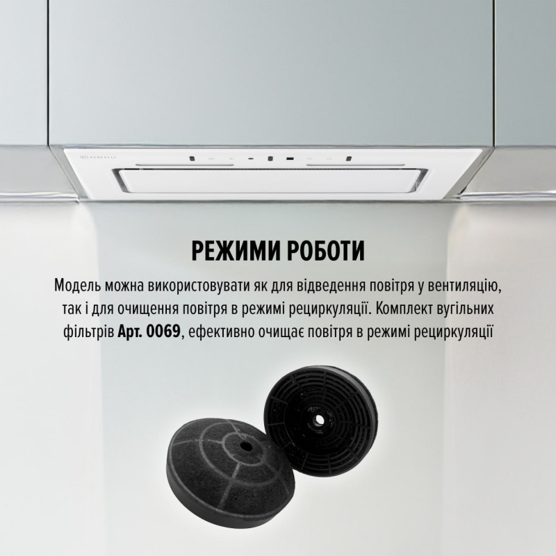 Витяжка PERFELLI NUOVA 6JWR BIANCO