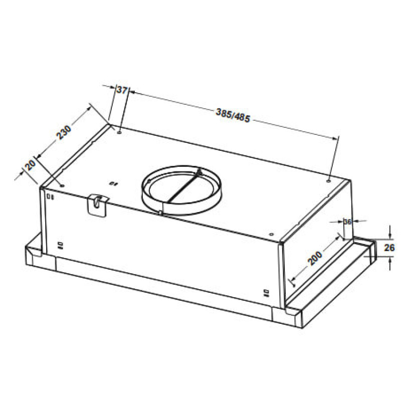 Витяжка ELEYUS LOTUS 700 50 BL