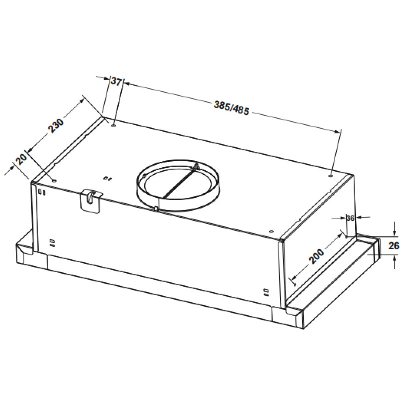 Витяжка ELEYUS LOTUS 700 60 BL