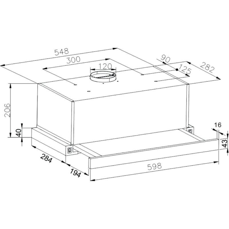 Витяжка Hansa OTP6243WGH