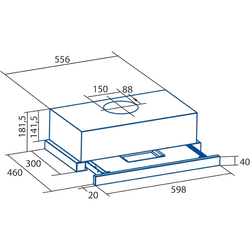 Витяжка Cata TFH 6430 GWH (02010009)
