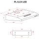 Витяжка Perfelli PL 6124 WH LED