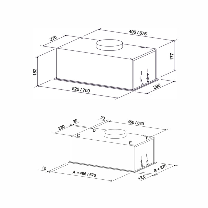 Витяжка ELEYUS NAVIS 700 LED 52 BL