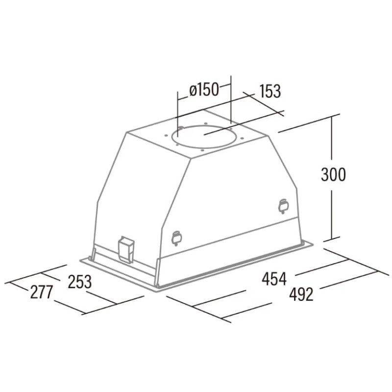 Витяжка Cata GC DUAL 45 BK (02130208)