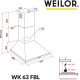 Витяжка WEILOR WK 63 FBL