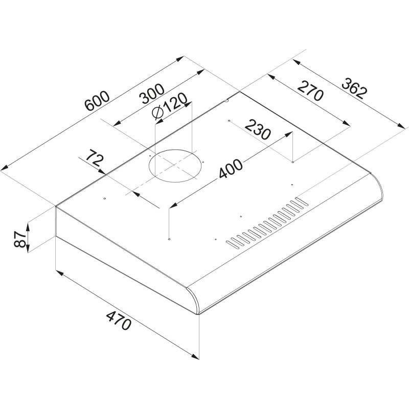 Витяжка HANSA OSC6112WH