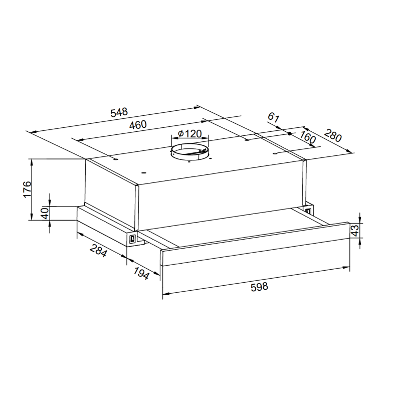 Витяжка Hansa OTP6233BH