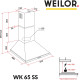 Витяжка WEILOR WK 65 SS