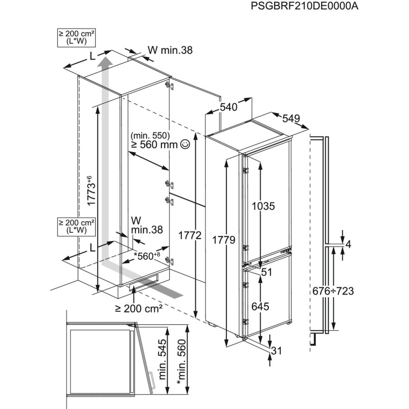 Холодильник ELECTROLUX LNA6LE18S