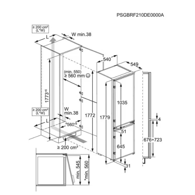 Холодильник ELECTROLUX LNS3LE18S