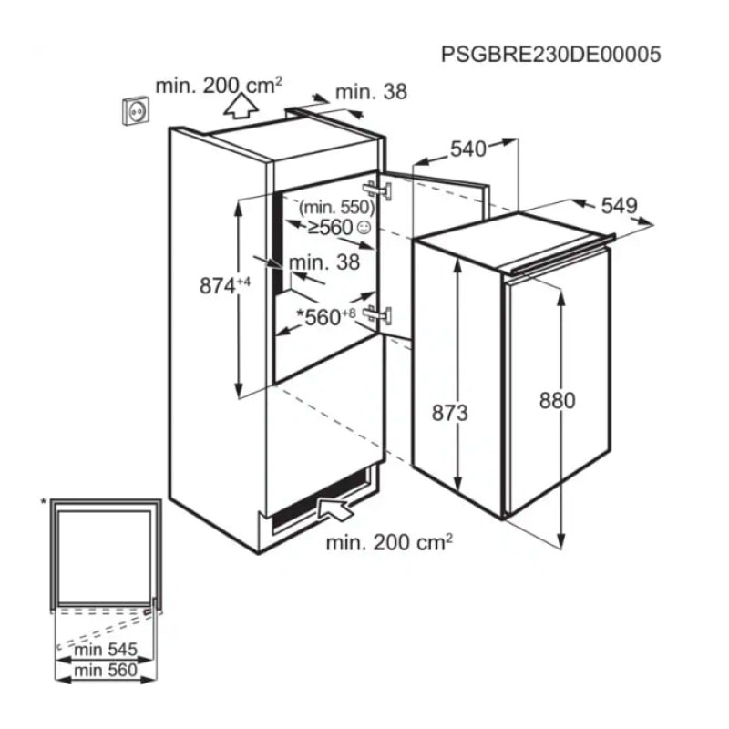 Холодильник Electrolux LRB2AE88S
