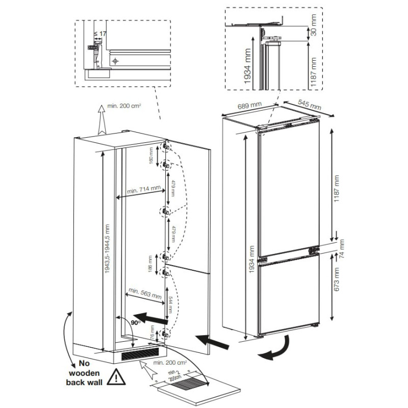 Холодильник Beko BCNE400E40SN