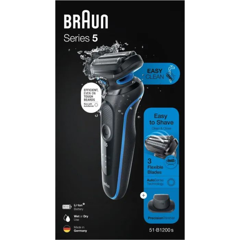 Бритва BRAUN Series 5 51-B1200S BLUE