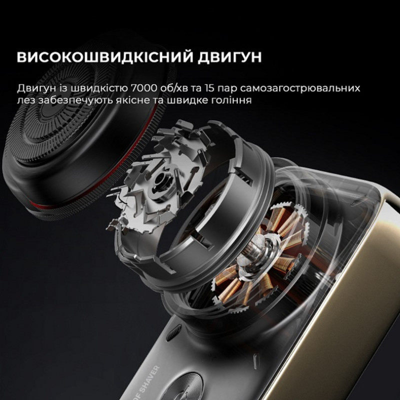 Бритва Metz Camerist Shaver titanium gold with Bag (MZDF013)