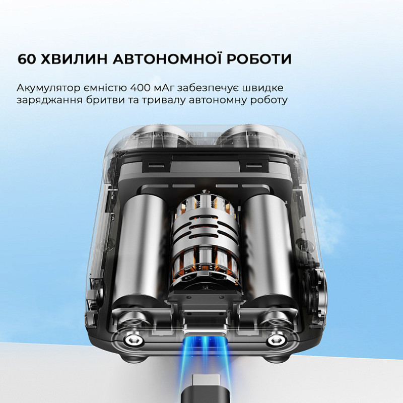 Бритва Metz Traveller Shaver with Bag White (MZXZ021-WH)