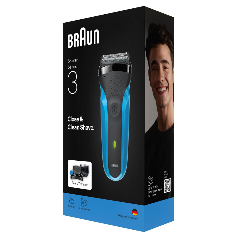 Бритва BRAUN Series 3 310BT Wet&Dry black/blue