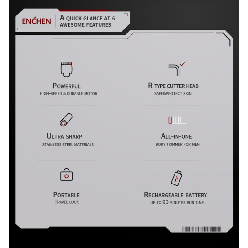 Машинка для стрижки Enchen Beardo
