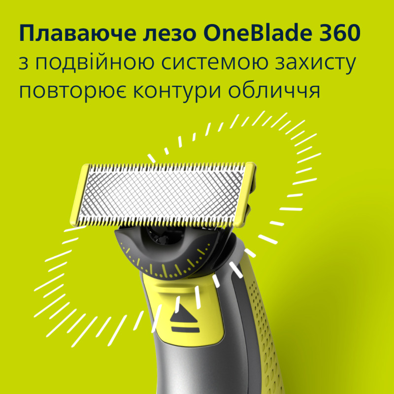 Змінні леза Philips OneBlade 360 QP624/50 з насадками для тіла 2 шт