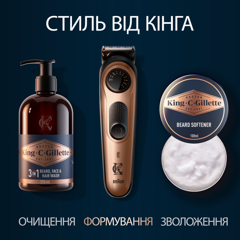 Тример Gillette King C. Beard Trimmer Pro (8700216659659)