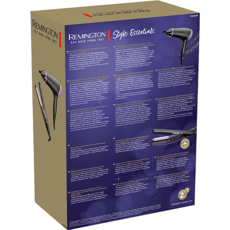 Фен REMINGTON D3016GP Style Essentials Giftset
