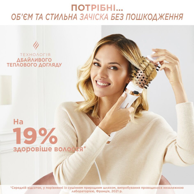 Фен-щітка Rowenta BRUSH ACTIV ULTIMATE CARE CF9720F0