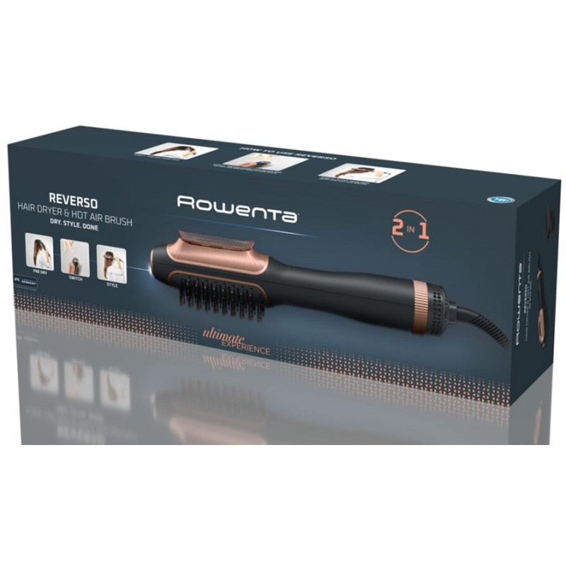 Фен-щітка Rowenta Reverso Dry&Brush 2в1 CF9840F0