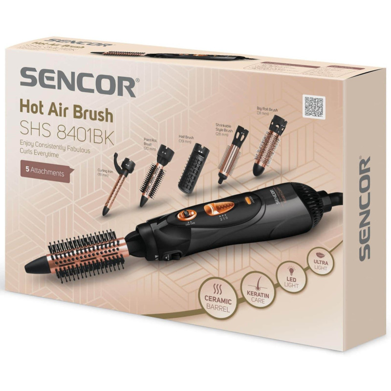 Фен-щітка Sencor SHS 8401BK