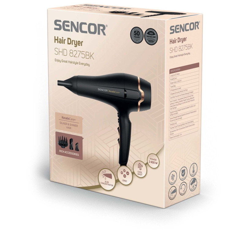 Фен Sencor SHD 8275BK