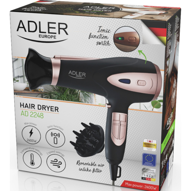 Фен Adler AD 2248 black