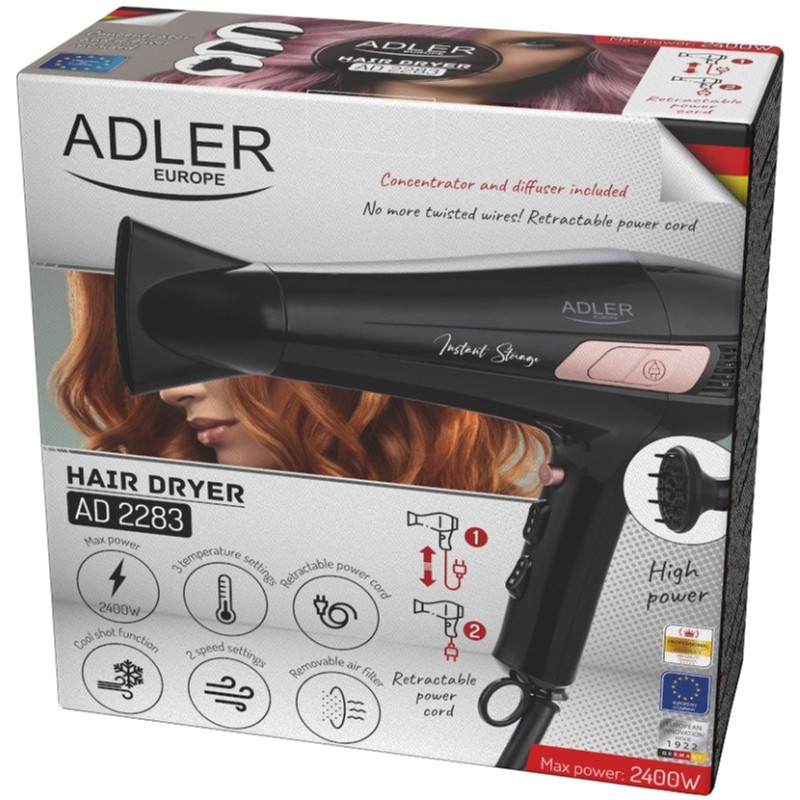 Фен Adler AD 2283 black