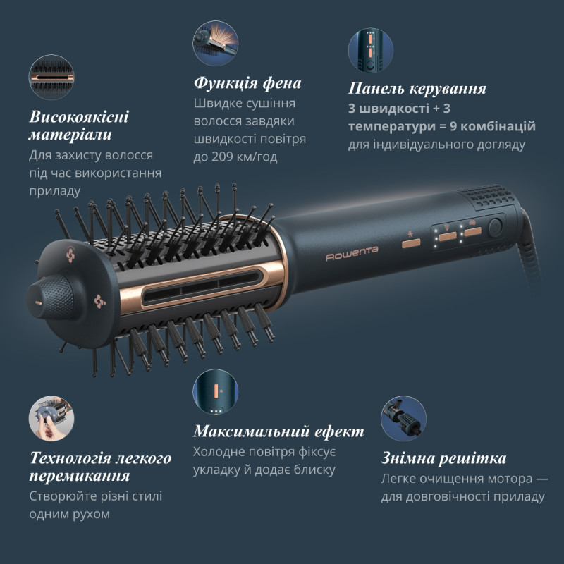 Фен-щітка ROWENTA UB9720E0