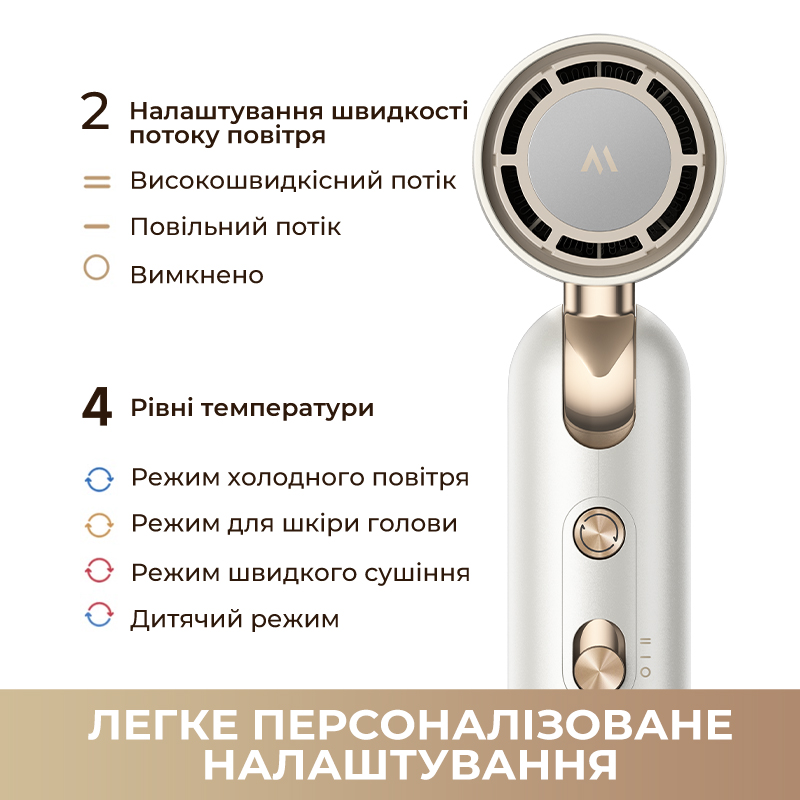 Фен MOVA Flip10 White
