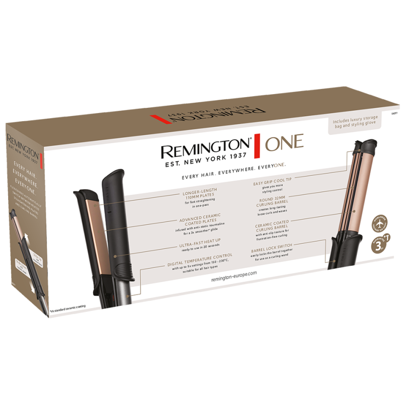 Стайлер Remington ONE STRAIGHT & CURL S6077