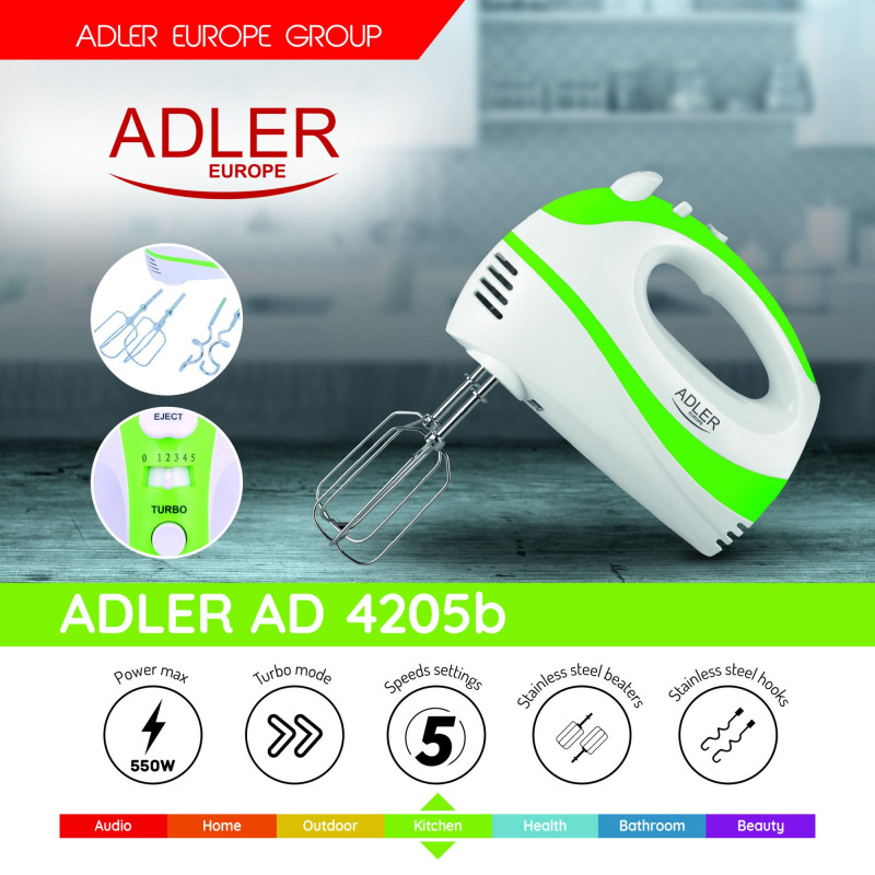 Міксер Adler AD 4205 green