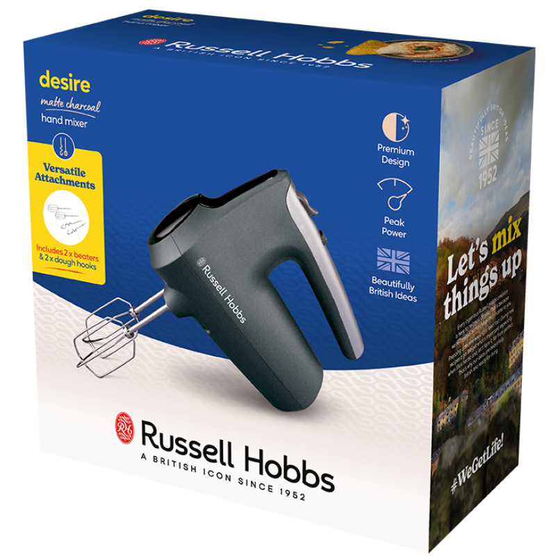 Міксер RUSSELL HOBBS 27151-56 Matte Charcoal Hand Mixer