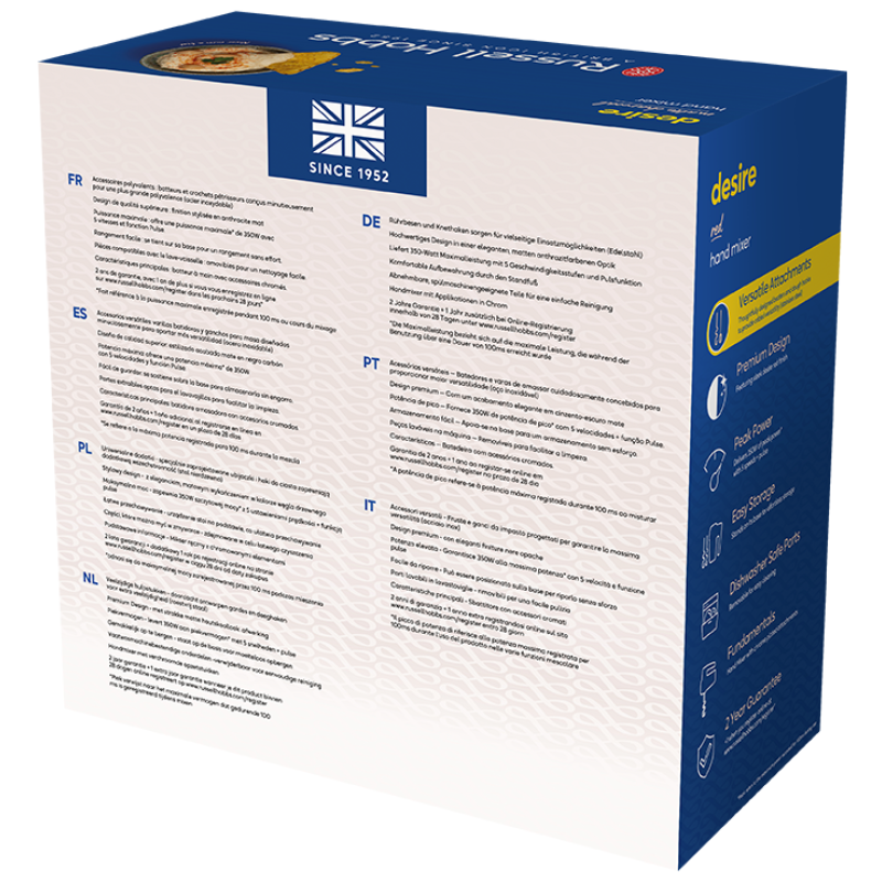 Міксер RUSSELL HOBBS 27151-56 Matte Charcoal Hand Mixer