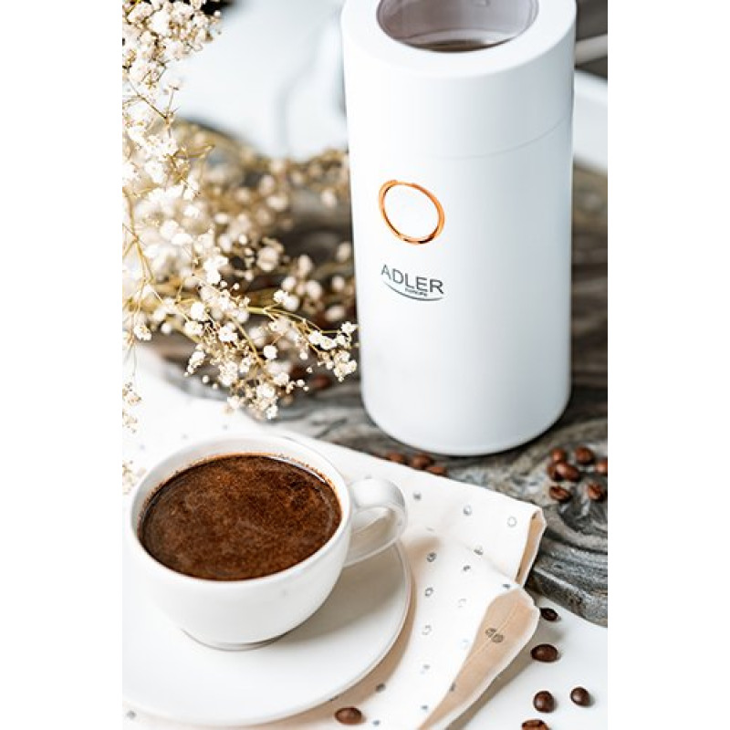 Кавомолка Adler AD 4446 white gold