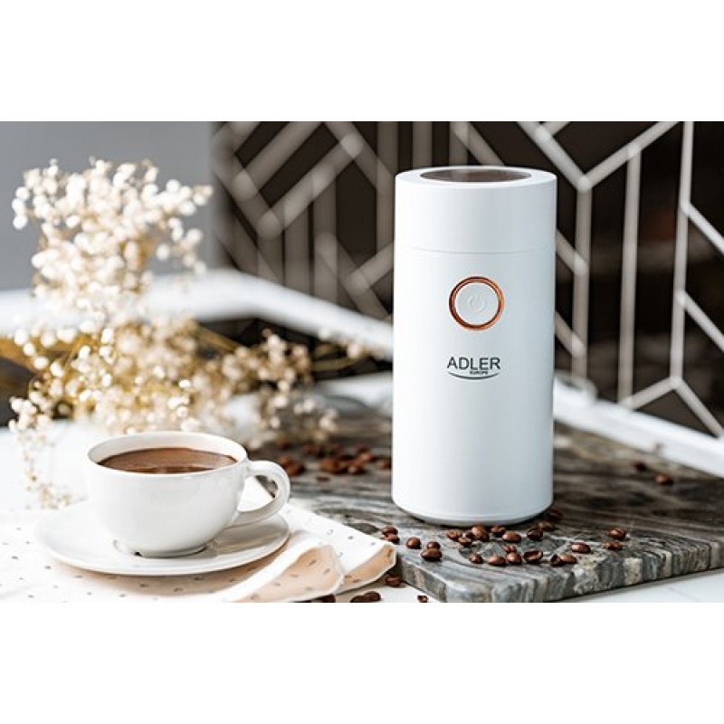 Кавомолка Adler AD 4446 white gold