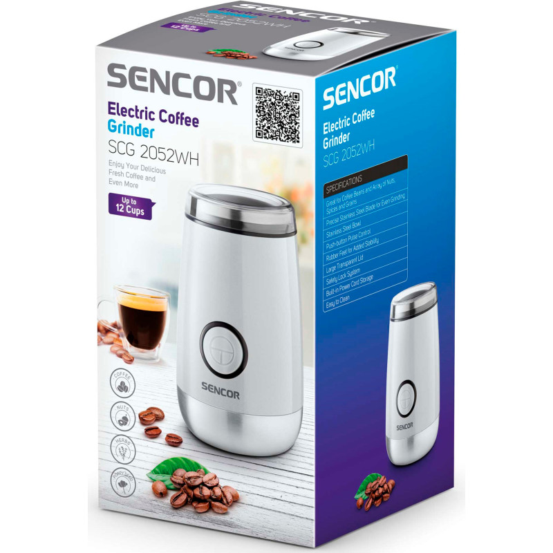 Кавомолка SENCOR SCG 2052WH