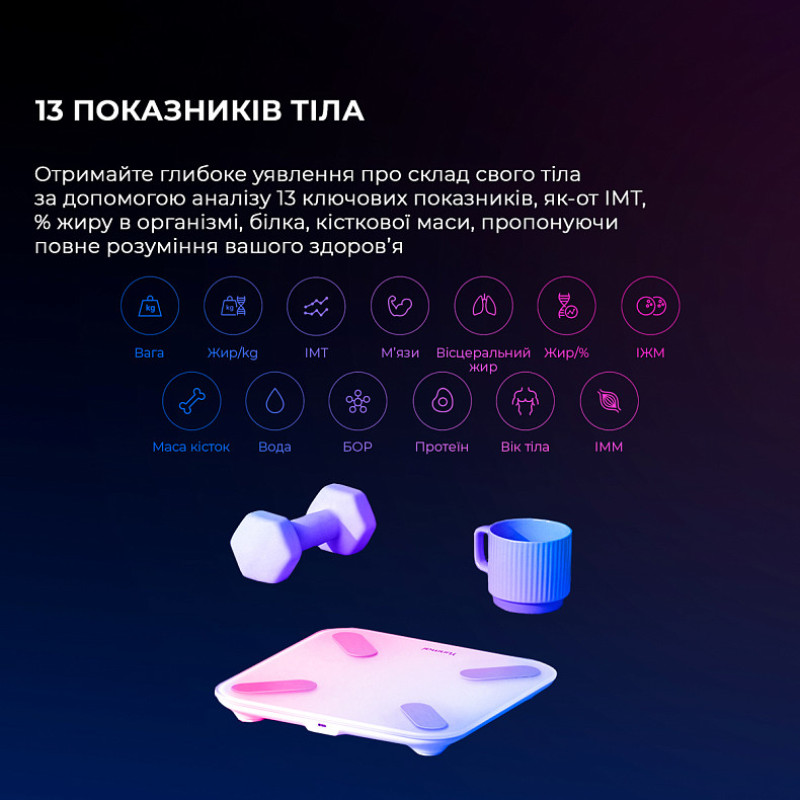 Смарт-ваги Yunmai X Smart Scale (YMBS-M268)