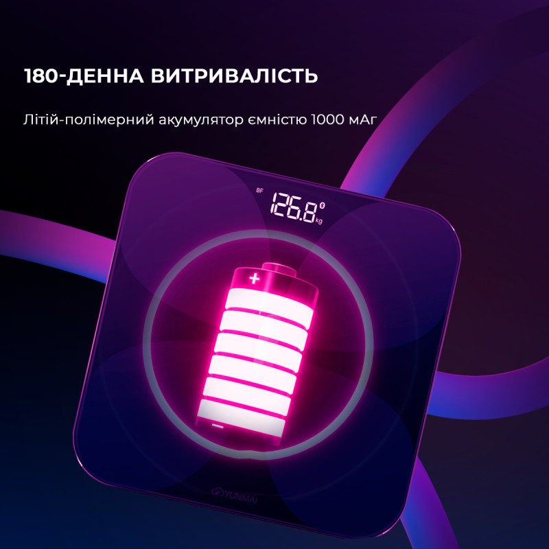 Ваги для підлоги Yunmai Pro Black (M1806CH-BK)