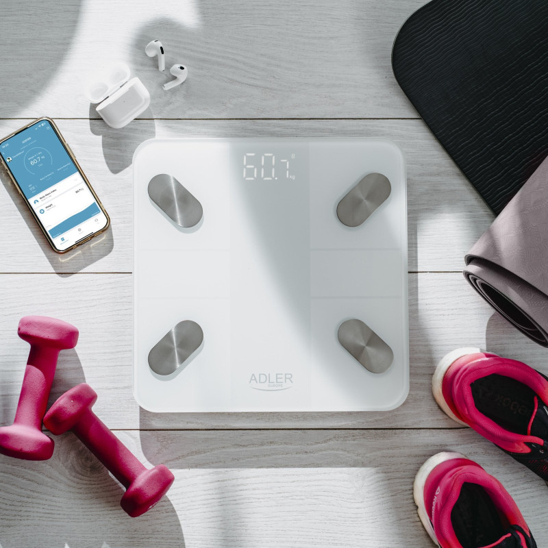 Ваги для підлоги Adler AD 8186 white
