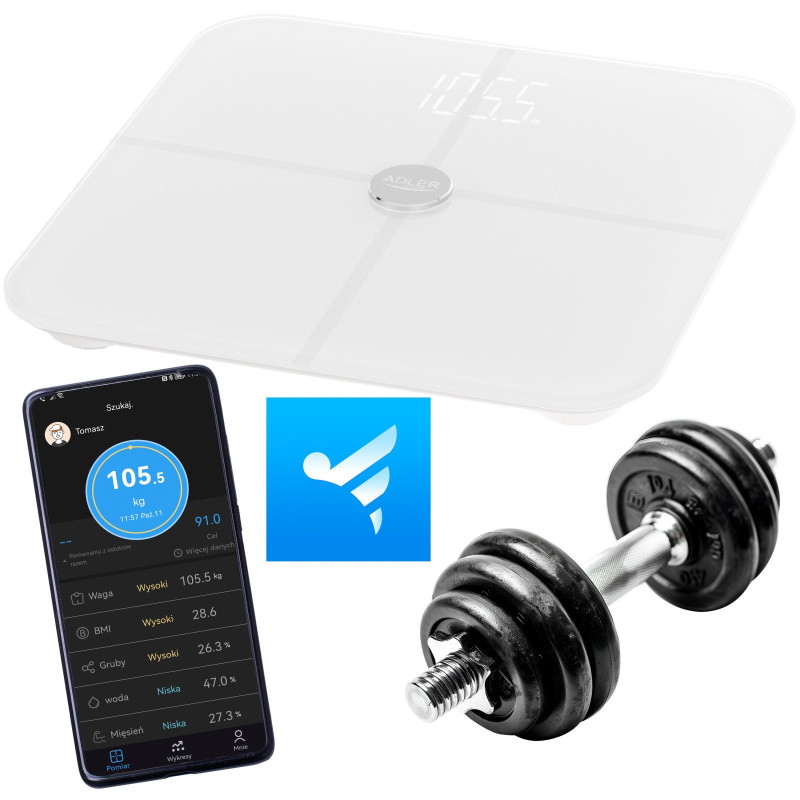 Ваги для підлоги Adler AD 8187 white