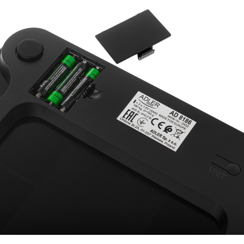 Ваги для підлоги Adler AD 8186 black