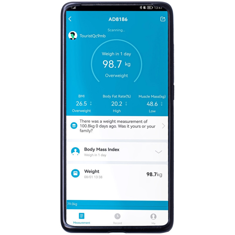 Ваги для підлоги Adler AD 8186 black