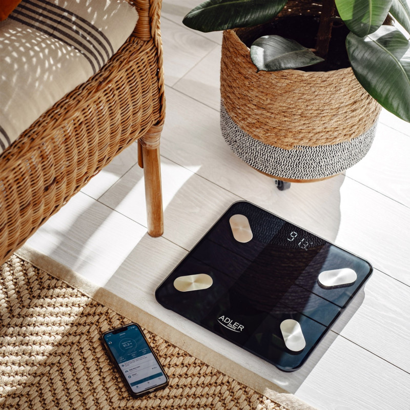 Ваги для підлоги Adler AD 8186 black