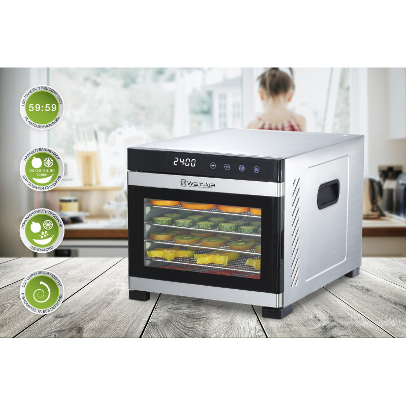 Сушка фруктів та овочів WETAIR WFD-K650S
