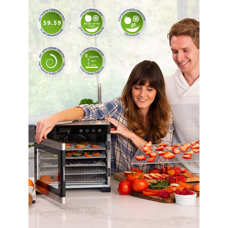 Сушка фруктів та овочів WETAIR WFD-K650S